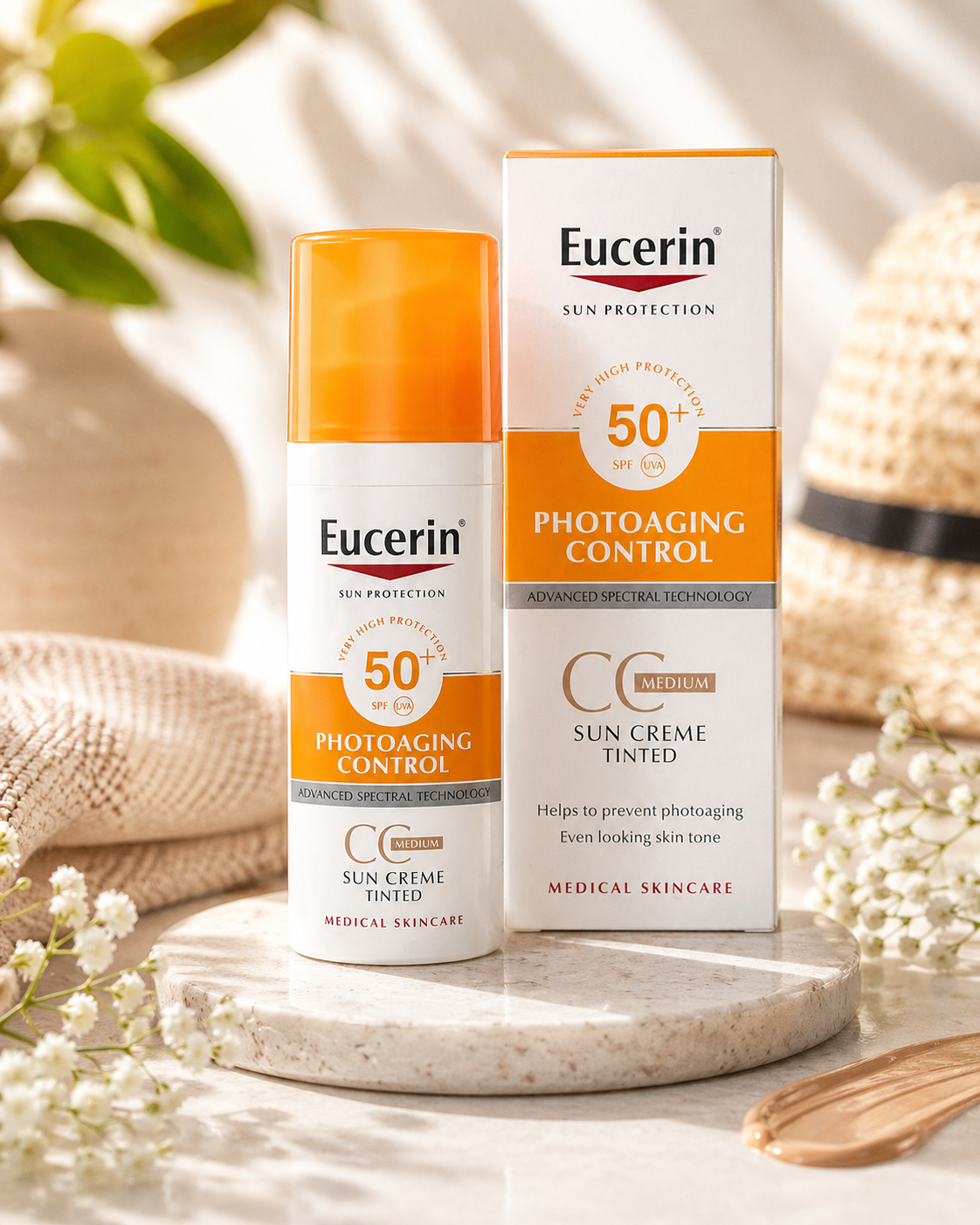 SUN CREME VISAGE TEINTEE 50+
