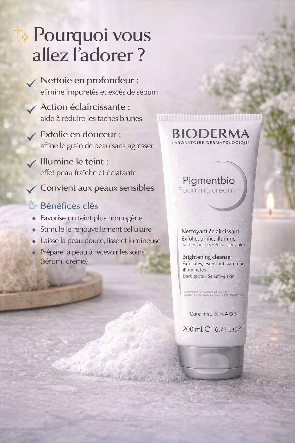 Bioderma Pigmentbio Foaming Cream 200ml