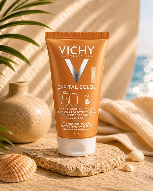 Vichy Capital Soleil CR Toucher Sec Teintée IP50+
