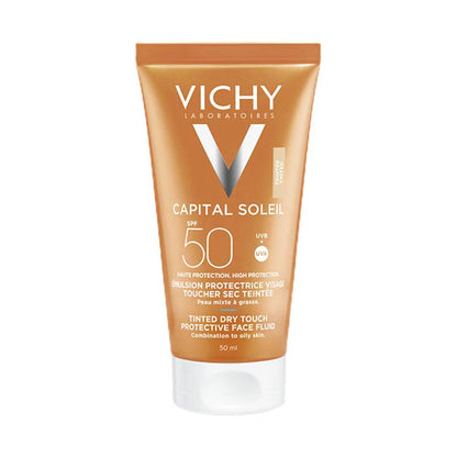 Vichy Capital Soleil CR Toucher Sec Teintée IP50+