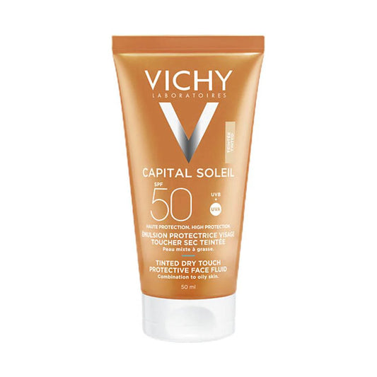 Vichy Capital Soleil CR Toucher Sec Teintée IP50+
